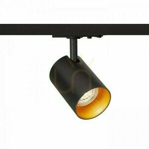 Strahler für 1-Phasen-Schiene Rendl CONNOR schwarz/gold, GU10, 13,5 cm small 5