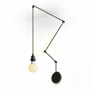 Lampenschirm, Lampenschirm Spider I Pendelleuchten-Set Schwarz 230 V E27 15 W. small 1