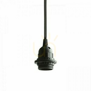 Lampenschirm, Lampenschirm Spider I Pendelleuchten-Set Schwarz 230 V E27 15 W. small 2