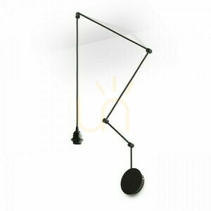 Lampenschirm, Lampenschirm Spider I Pendelleuchten-Set Schwarz 230 V E27 15 W. small 0