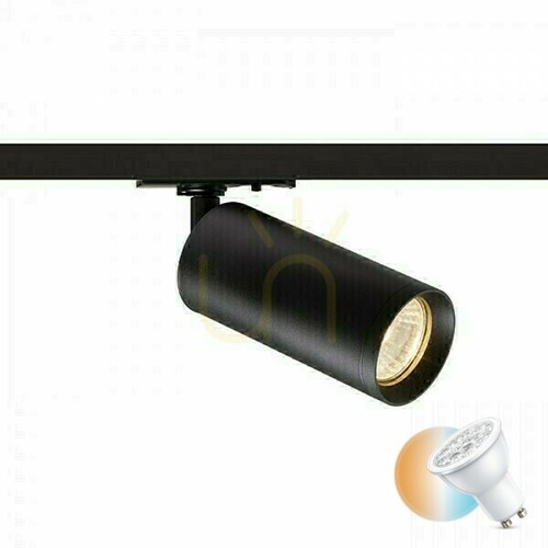 Prüfen Belenos Strahler für 1 Phase Schwarz 230 V Led Gu10 9 Watt Bus.