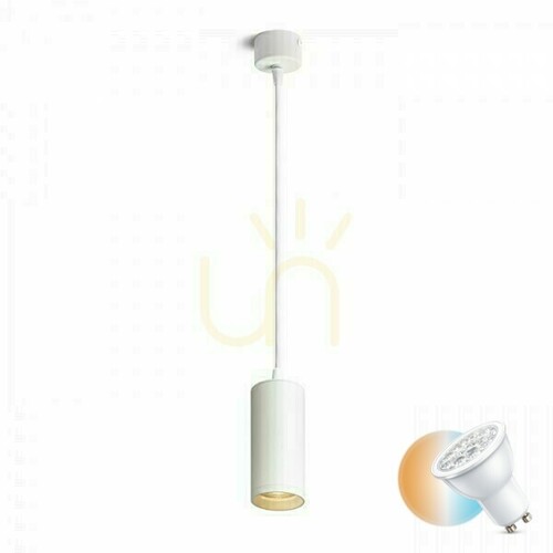 Prüfen Belenos Pendelleuchte Weiß 230 V Led Gu10 9 W.