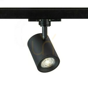 Cadenza Strahler für 3-Phasen-Schiene Schwarz 230 V Led Gu10 10 Watt. small 1