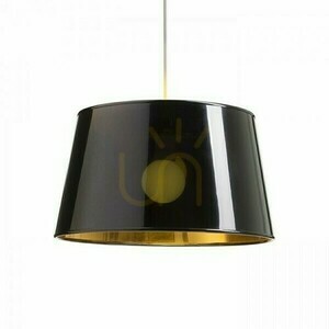 Schirm, Lampenschirm Ridick Glossy Black Foil Gold Max. 20 W small 1
