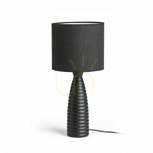 Laura Tischleuchte Schwarz 230 V E27 28 W.