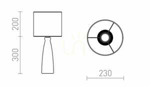 Rendl LAURA R13324 Tischleuchte beige-grau E27 small 6