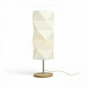 Zumba Tischleuchte Weiß PVC/Holz/Chrom 230 V E14 11 Watt. small 1