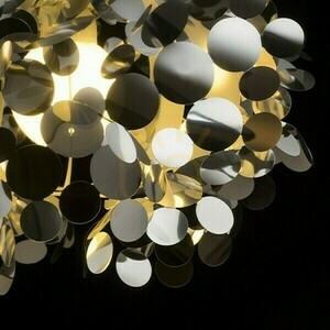 Rendl CONFETTI Pendelleuchte aus Chromfolie, E27, 15 W small 2