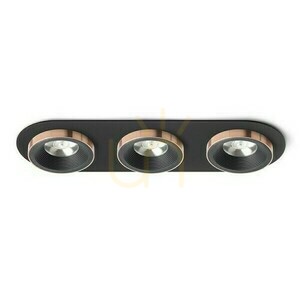 Sharm R Iii Einbauleuchte Schwarz/Schwarz Kupfer 230 V Led 3x10 W 24° 3000 K small 0