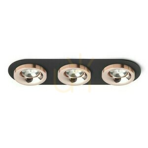 Sharm R Iii Einbauleuchte Schwarz Kupfer/Kupfer 230 V Led 3x10 W 24° 3000 K small 0