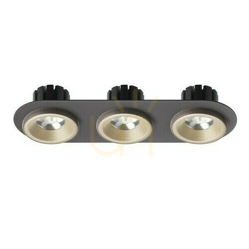 Prüfen Sharm R Iii Perlgold/Bronze Einbauleuchte 230 V Led 3x10 W 24° 3000 K