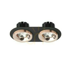 Sharm R Ii Schwarz Kupfer/Kupfer Einbauleuchte 230 V Led 2x10 W 24° 3000 K small 1
