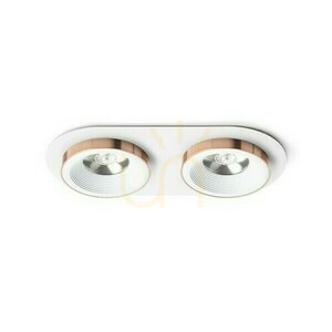 Sharm R Ii Einbauleuchte Weiß Kupfer 230 V Led 2x10 W 24° 3000 K small 0