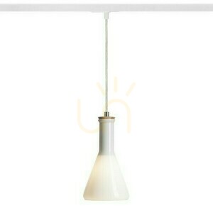 Pulire Con Pendelleuchte für Schiene 1 Phase Opalglas/Holz 230 V E14 28 W. small 1