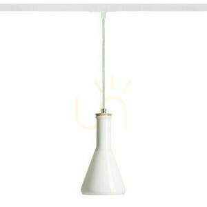 Pulire Con Pendelleuchte für Schiene 1 Phase Opalglas/Holz 230 V E14 28 W. small 0