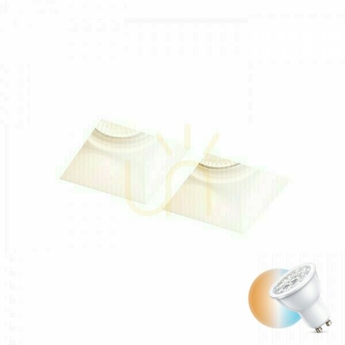 Prüfen Quo Sq Ii Gipseinbauleuchte 230 V Gu10 2x35 W.