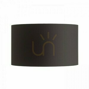 Lampenschirm, Ron 55/30 Polycotton Schwarz/Weiß PVC Max lampshade. 23 W small 1