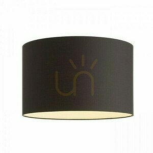 Lampenschirm, Ron 55/30 Polycotton Schwarz/Weiß PVC Max lampshade. 23 W small 3
