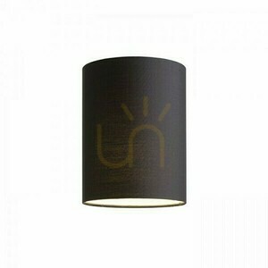Lampenschirm, Ron 15/20 Polycotton Schwarz/Weiß PVC Max lampshade. 28 W small 0