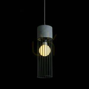 Burton Concrete Pendelleuchte 230 V E27 42 W. small 1