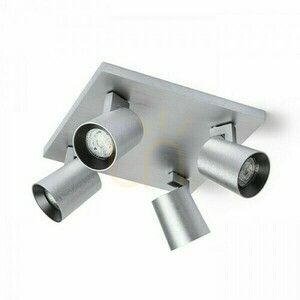 Kenny Iv Deckenanbauleuchte Gebürstetes Aluminium/Schwarz 230 V Gu10 4x35 W. small 1