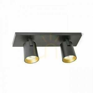 Kenny Ii Schwarz/Gold Anbaulampe 230 V Gu10 2x35 Watt. small 4