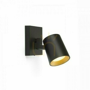 Kenny I Schwarz/Gold Anbaulampe 230 V Gu10 35 Watt. small 1