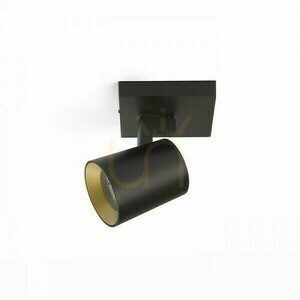 Kenny I Schwarz/Gold Anbaulampe 230 V Gu10 35 Watt. small 2