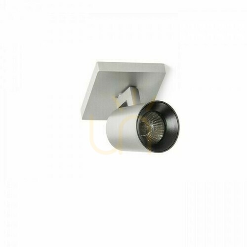 Prüfen Kenny I Gebürstetes Aluminium/Schwarz Anbaulampe 230 V Gu10 35 Watt.