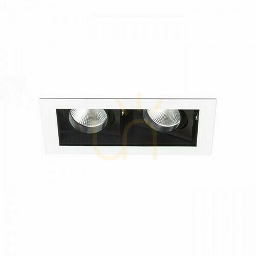 Prüfen Bondy Ii Einbauleuchte Weiß 230 V Led 2x7 W 24° 3000 K