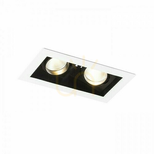 Prüfen Bondy Ii Einbauleuchte Weiß 230 V Led 2x7 W 24° 3000 K