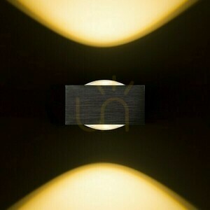 Außenwandleuchte Korso Ii Schwarz Eloxiert 230 V Led 2x3 W 120° Ip54 3000 K small 2