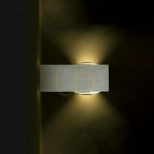 Außenwandleuchte Korso Ii Gebürstetes Aluminium 230 V Led 2x3 W 120° Ip54 3000 K small 3