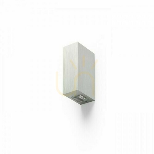 Prüfen Außenwandleuchte Nick Ii Gebürstetes Aluminium 230 V Led 2x3 W 10° Ip54 3000 K