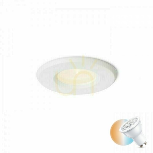 Prüfen Einbauleuchte Apriori Weiß Satiniertes Glas 230 V Gu10 35 W Ip54