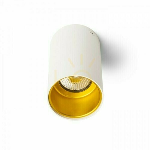 Prüfen Rendl Deckenleuchte TUBA CEILING R12745 mattweiß/gold GU10 7 W