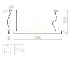 Pesante 35 Eloxiertes Aluminium Pendelleuchte 230 V Led 40 W 3000 K small 5