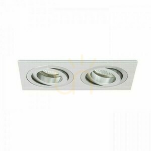 Pasadena Gu10 Sq Ii Einbauleuchte Gebürstetes Aluminium 230 V 2x50 W. 1 Pasadena Gu10 Sq Ii Einbauleuchte Gebürstetes Aluminium 230 V 2x50 W. small 1
