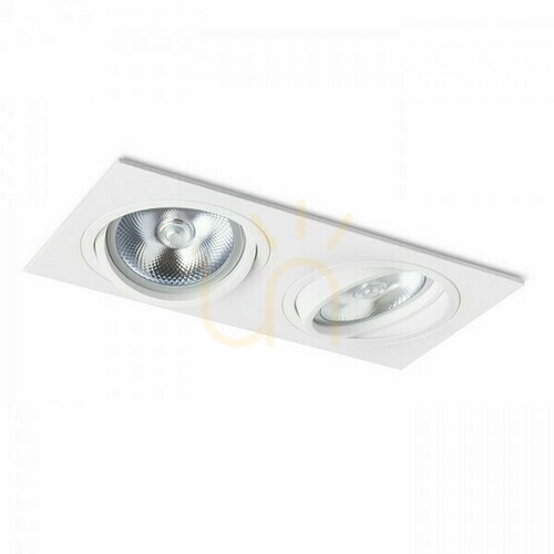 Prüfen Pasadena G53 Sq Ii Weiß 12 V 2x50 W Einbauleuchte.