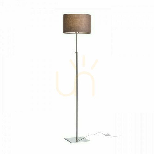 Prüfen Edika Stehlampe Bronze Nickel Matt 230 V E27 42 W.