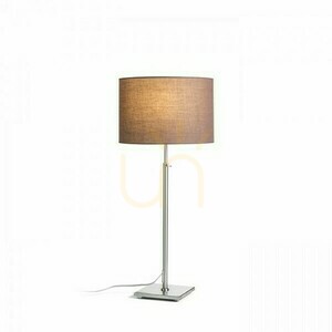 Rendl Tischleuchte EDIKA braun / Nickel matt, E27, 15 W small 2