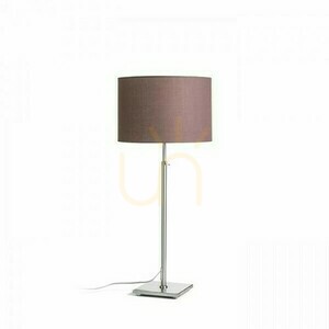Rendl Tischleuchte EDIKA braun / Nickel matt, E27, 15 W small 0