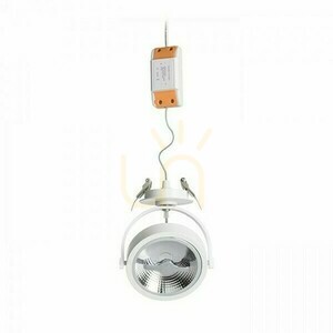Kelly Led Dimm-Anbauleuchte mit Einbausockel Weiß 230 V 12 W 24° 3000 K small 1