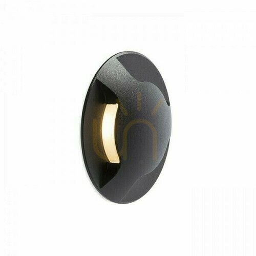 Prüfen Außeneinbauleuchte Kick Iii Schwarz 230 V Led 3 W Ip54 3000 K