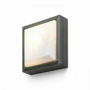 Wandleuchte Delta 215 Aufputz Anthrazit 230 V E27 18 W Ip54 small 0