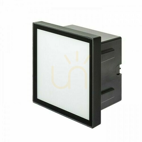 Prüfen Dejavu Sq 14 Einbau-Außenleuchte Schwarz 230 V Led 6 W Ip65 3000 K