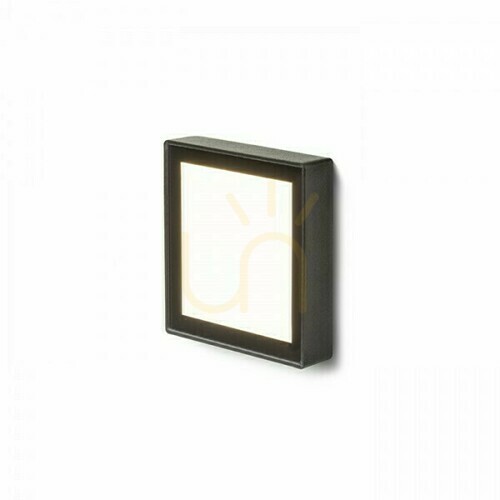 Prüfen Dejavu Sq 9 Einbau-Außenleuchte Schwarz 230 V Led 3.5 W Ip65 3000 K