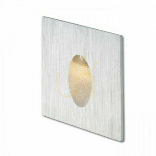 Prüfen Elica Sq Gebürstetes Aluminium Außeneinbauleuchte 230 V Led 3 W Ip54 3000 K