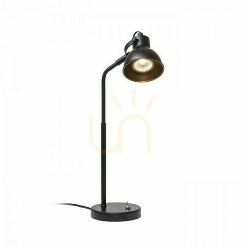 Prüfen Rosita Tischlampe Schwarz/Gold 230 V Led Gu10 9 W.