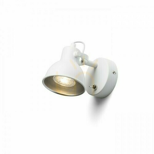 Prüfen Wandleuchte Rosita I Wandleuchte Weiß/Silbergrau 230 V Led Gu10 9 W.
